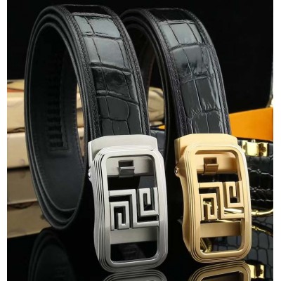 3.5cm width Givenchy stainless steel automatic buckle genuine leather belt