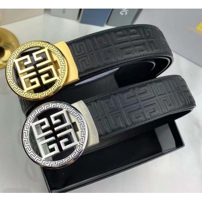 3.5cm width Givenchy stainless steel automatic buckle genuine leather belt