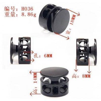 spring stopper H036 18mm land mine 2 holes