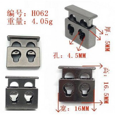 spring stopper H062 16mm pig nose 2 holes