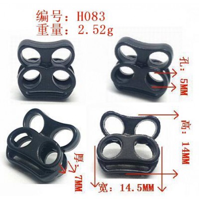 spring stopper H083 14.5mm pig nose 2 holes