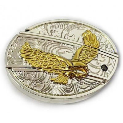 old style silver-golden eagle knife belt buckles