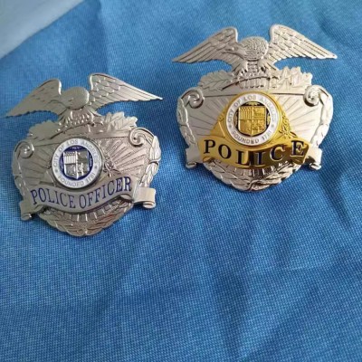 solid brass metal badge