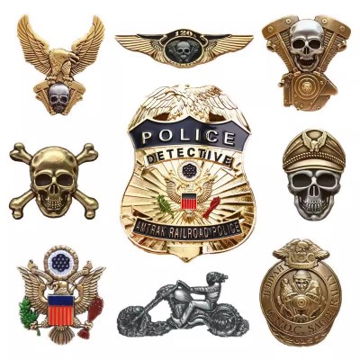 solid brass metal badge