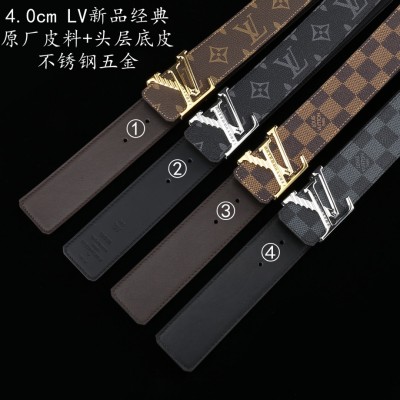 stainless steel 3.8cm louis vitton western buckle belts 26usd/pc 12